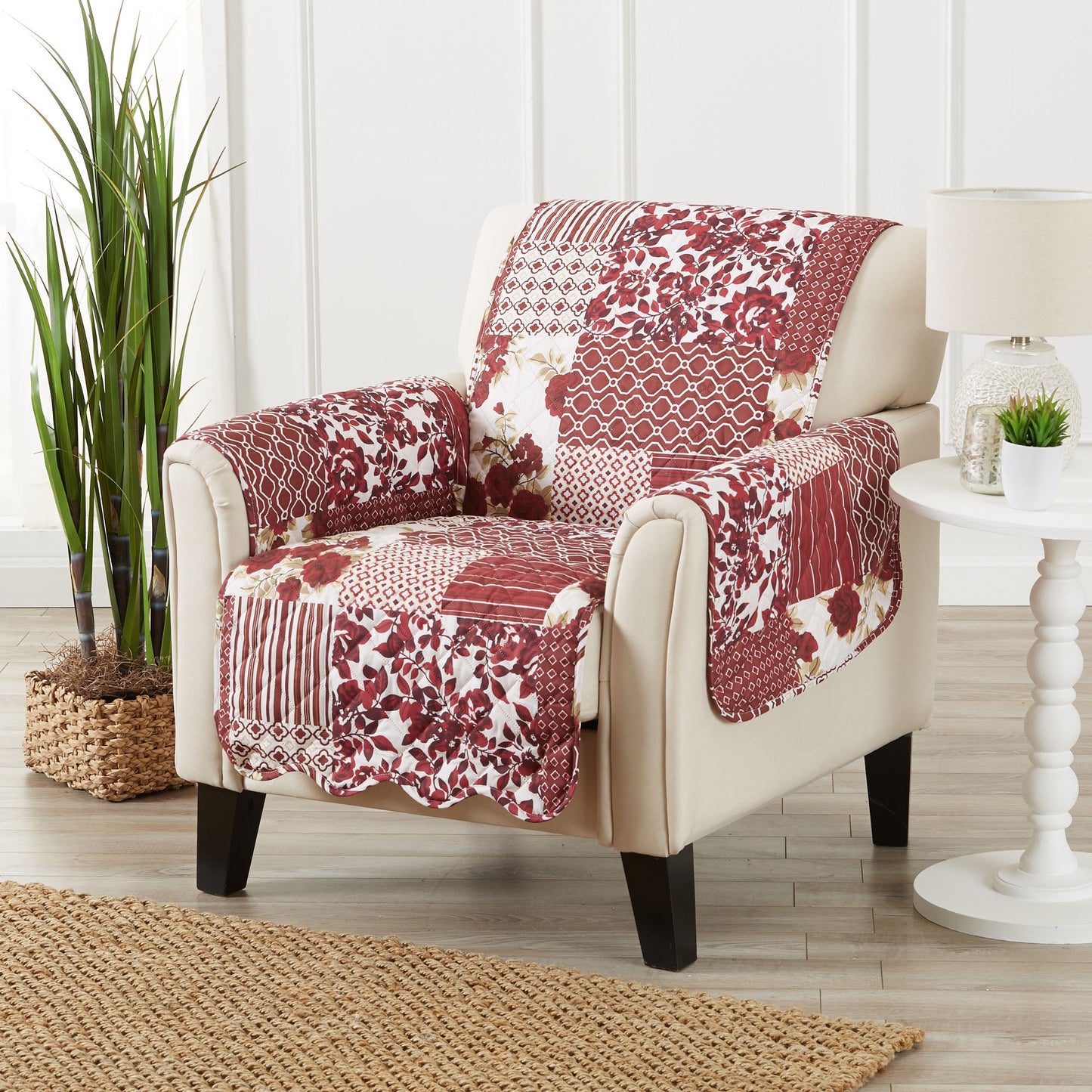 Reversible Floral Patchwork Furniture Cover