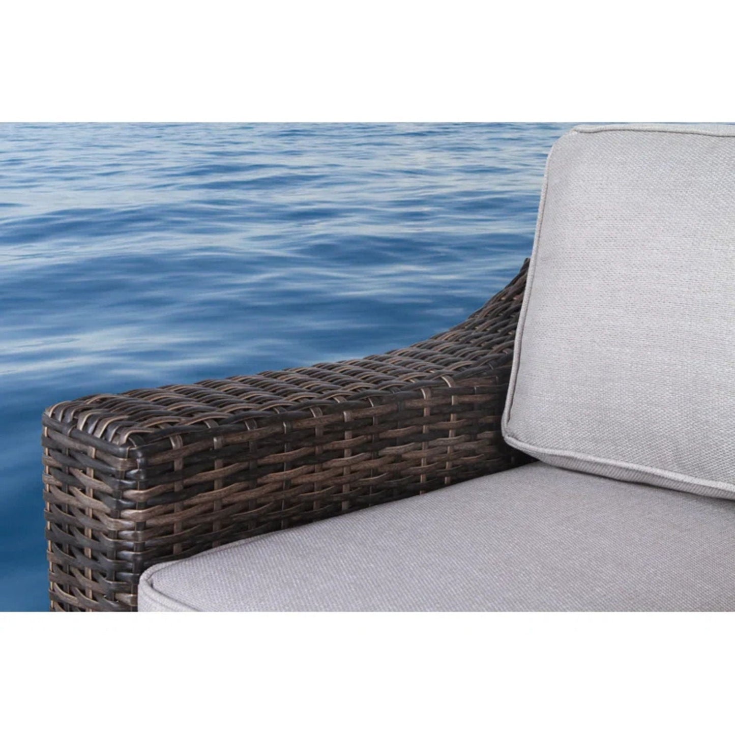 Durable Aluminum Wicker Sofa and Cushions