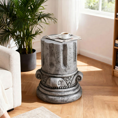 Modern Round Outdoor Side Table For Garden And Porch