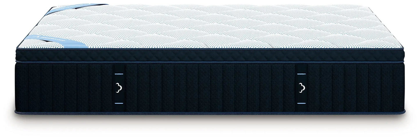 DreamCloud Premier Hybrid Mattress by Unique Piece Furniture, navy sides with light blue top on Tampa Home & Garden Store