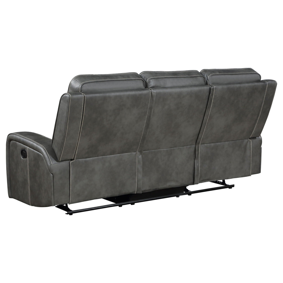 Forrest 2-Piece Motion Reclining Sofa Set gray leather by HouseOfZazla on Tampa Home & Garden Store