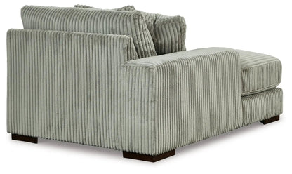 Lindyn Sectional Sofa with Cord Upholstery