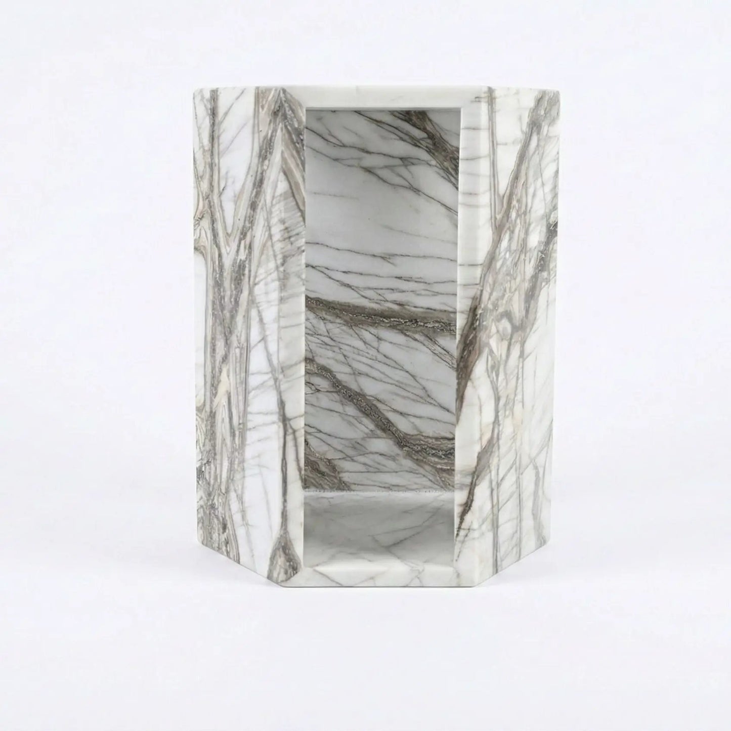 Hexagon Side Table in Modern Minimalist Style