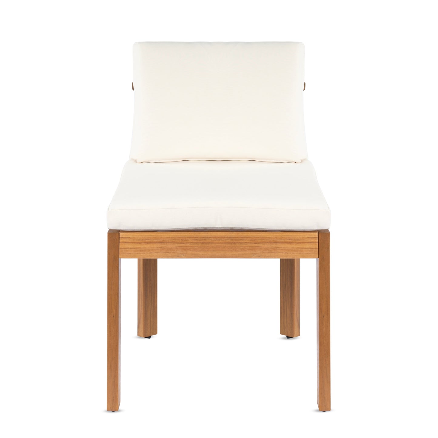 Acacia Wood Outdoor Dining Chairs Set of Two Teak