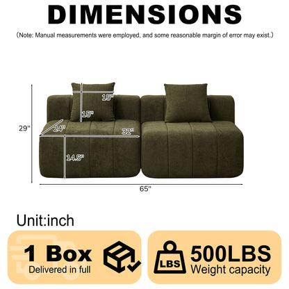 Symmetrical Modular Sofa And Piano Key Design