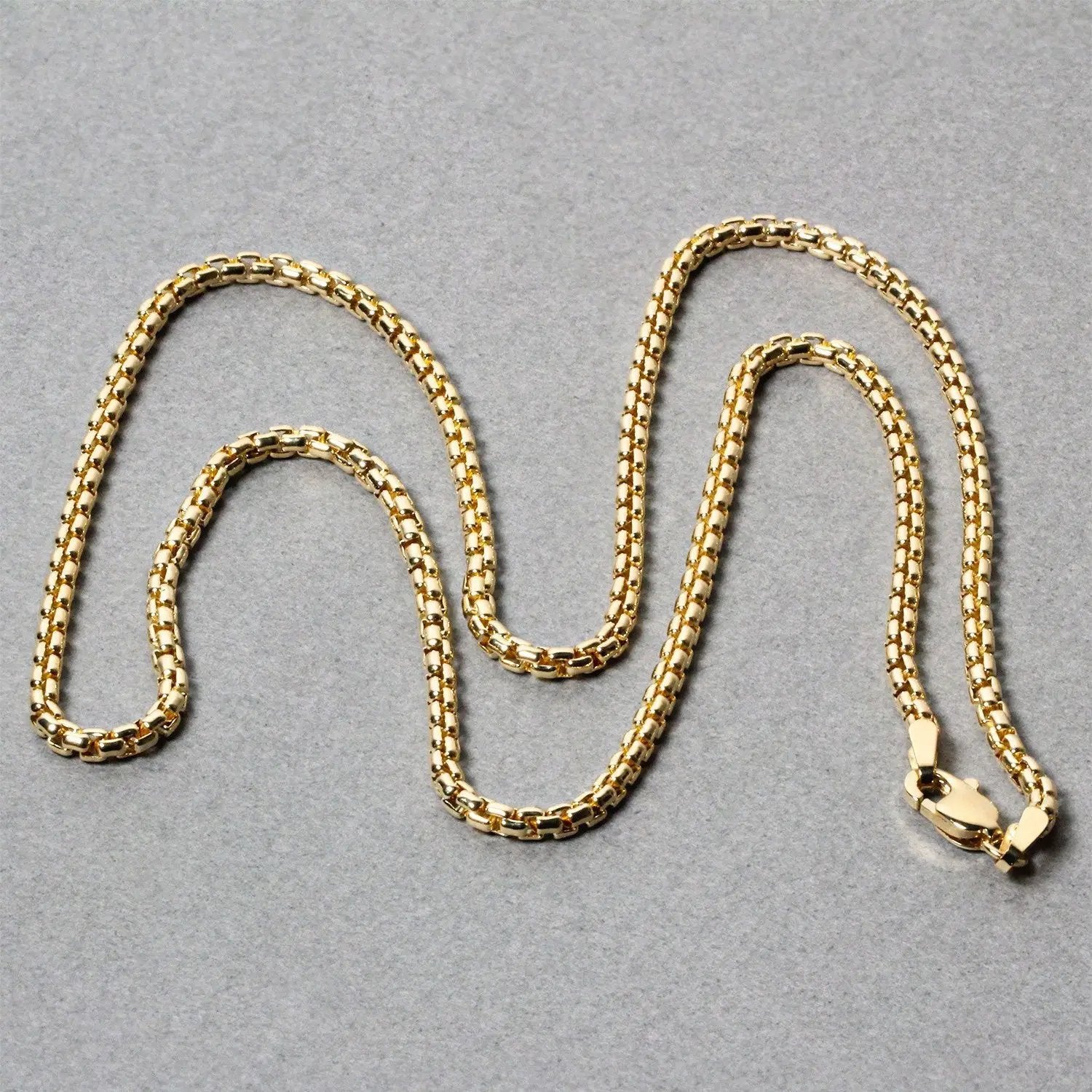 14k yellow gold solid box chain necklace 2.5 mm Bids.com on Tampa Home & Garden Store
