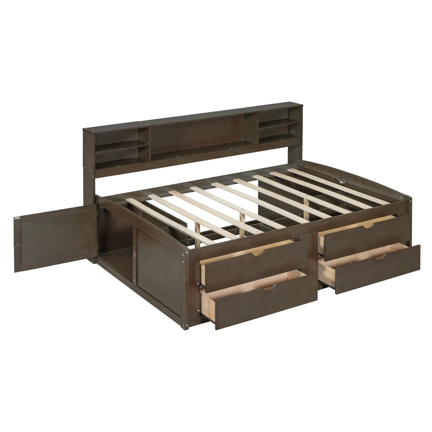 Daybed with Two Bedside Cabinets and Four Drawers