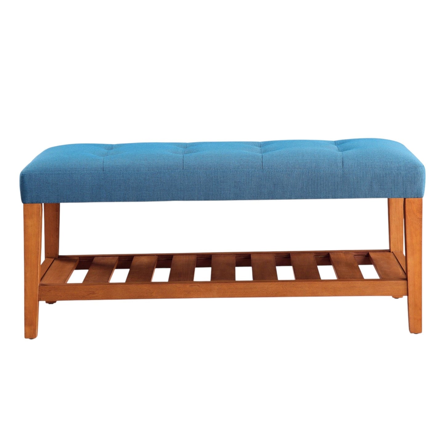 Charla Upholstered Bench with Tufted Fabric Seat