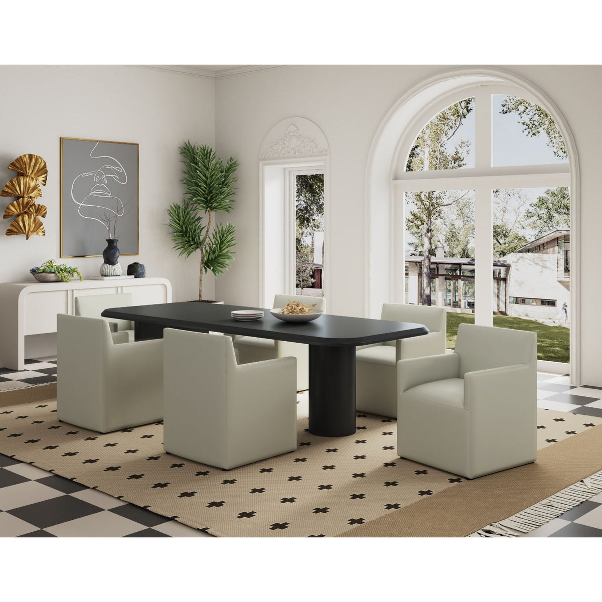 Anna Modern Square Armchair with Foam Cushion