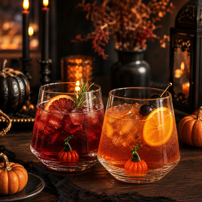 Clear Decorative Pumpkin Glass Set for Autumn