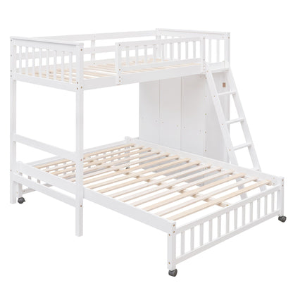 Bunk Bed With Six Drawers And Flexible Shelves