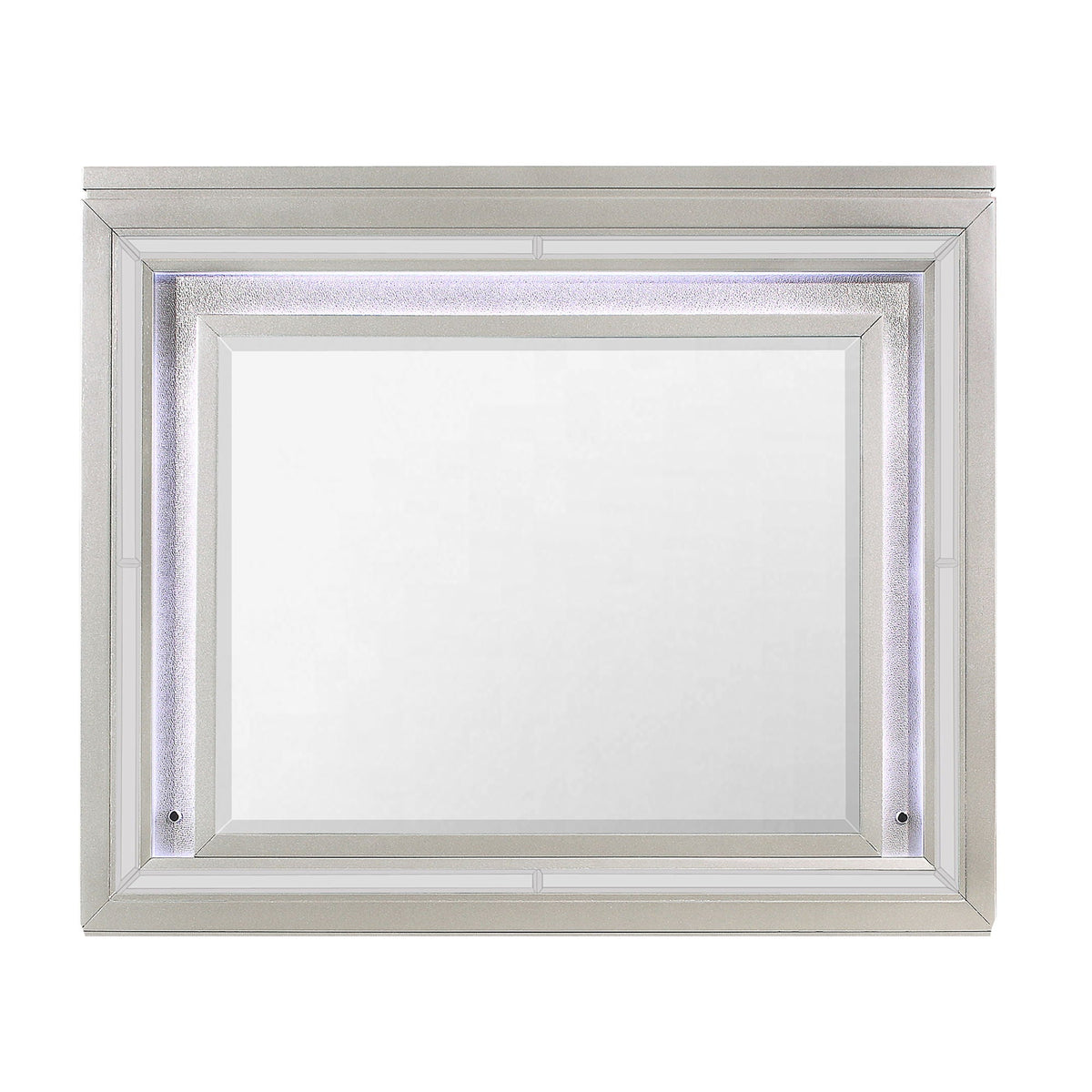 Glam Mirror with LED Light – Champagne finish, wall mirror by HouseOfZazla on Tampa Home & Garden Store