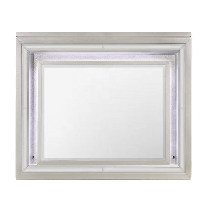 Glam Mirror with LED Light – Champagne finish, wall mirror by HouseOfZazla on Tampa Home & Garden Store