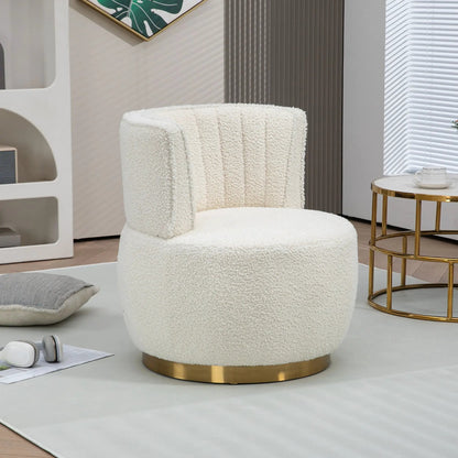 360 Degree Swivel Cuddle Barrel Accent Sofa Chair