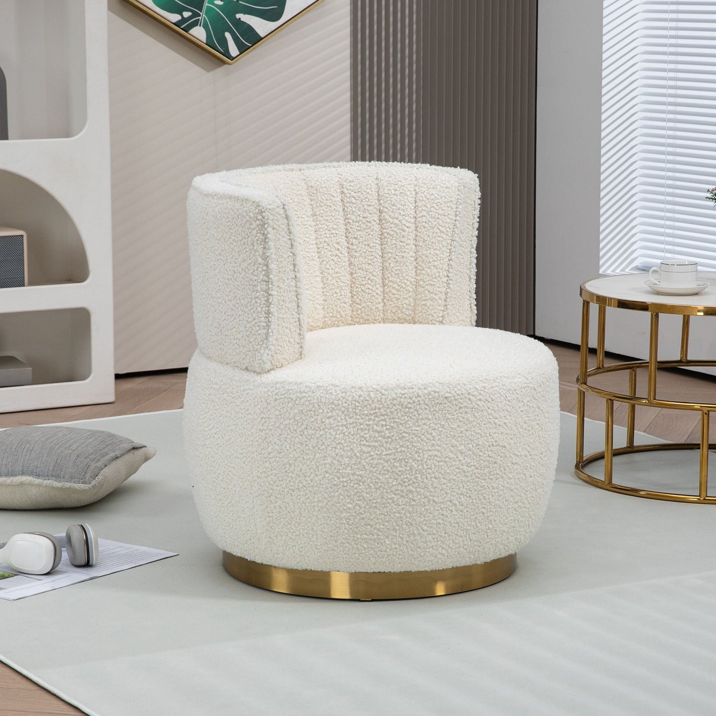 360 Swivel Barrel Sofa Chair and Support Base