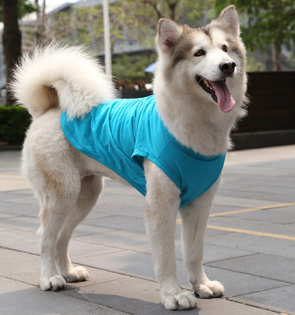 Pet Zen blue dog vest shirt for XS-5XL dogs summer lightweight on Tampa Home & Garden Store