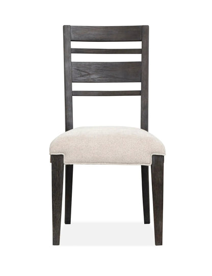 Plum Creek Upholstered Side Chair With Wood Back
