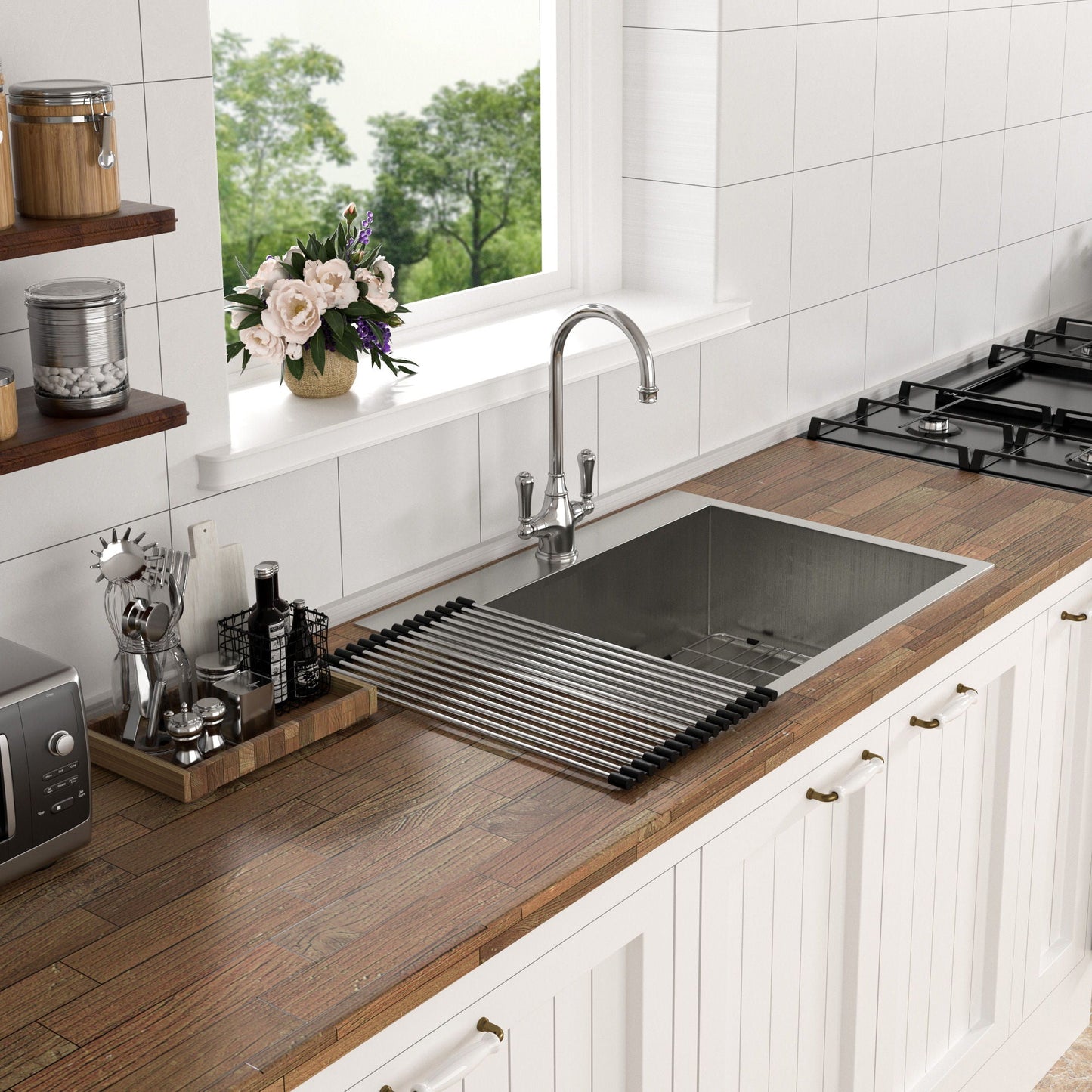Topmount Brushed Stainless Steel Kitchen Sink