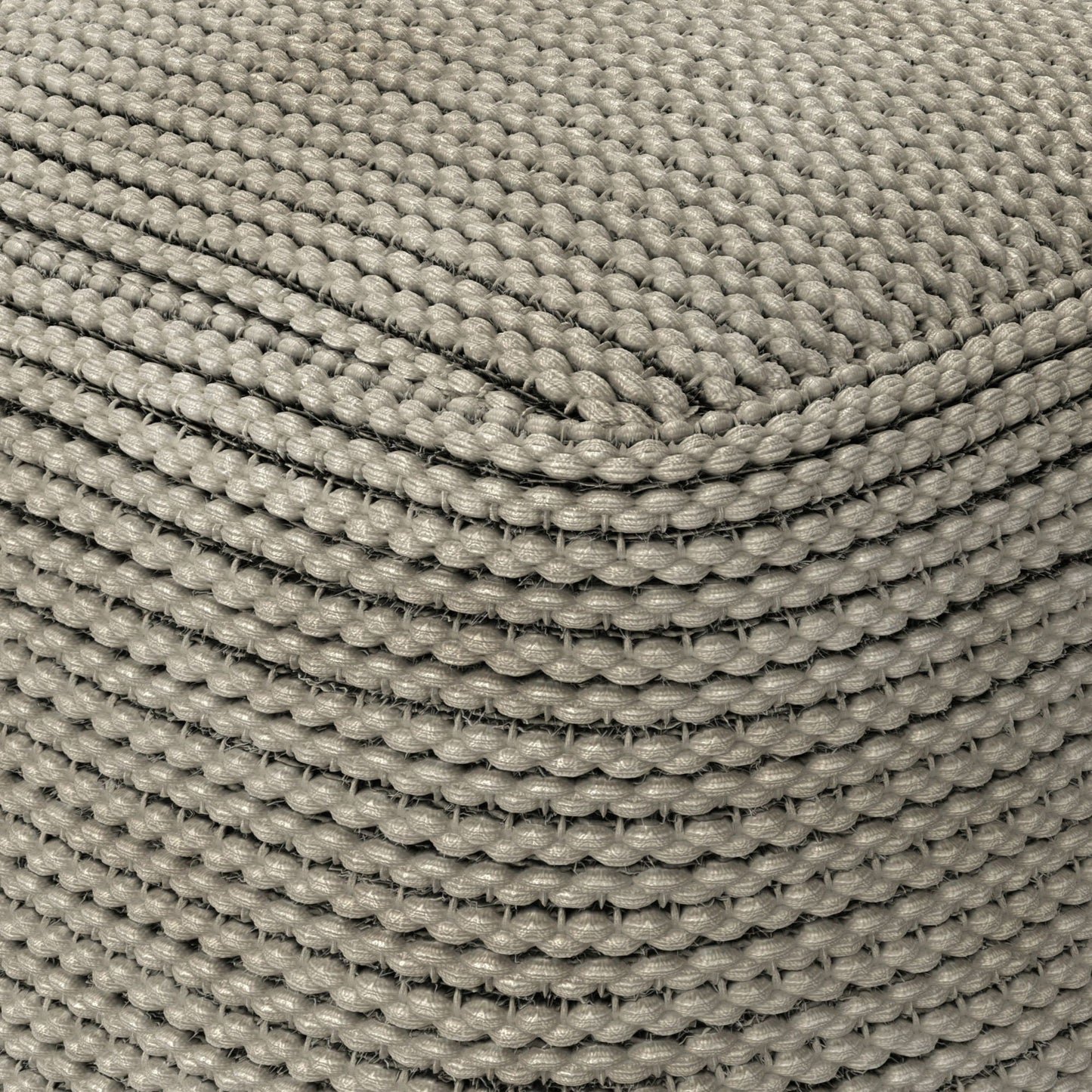 Eastmont Soft Cream Indoor and Outdoor Pouf