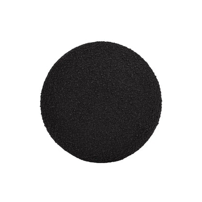 Fuji mushroom footstool ottoman in black boucle fabric on Tampa Home & Garden Store