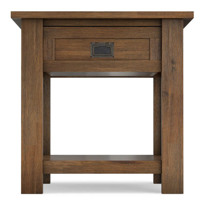 Monroe Handcrafted Side Table and the Acacia Wood