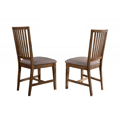 Open Slat Back Kitchen Side Chair Set of 2