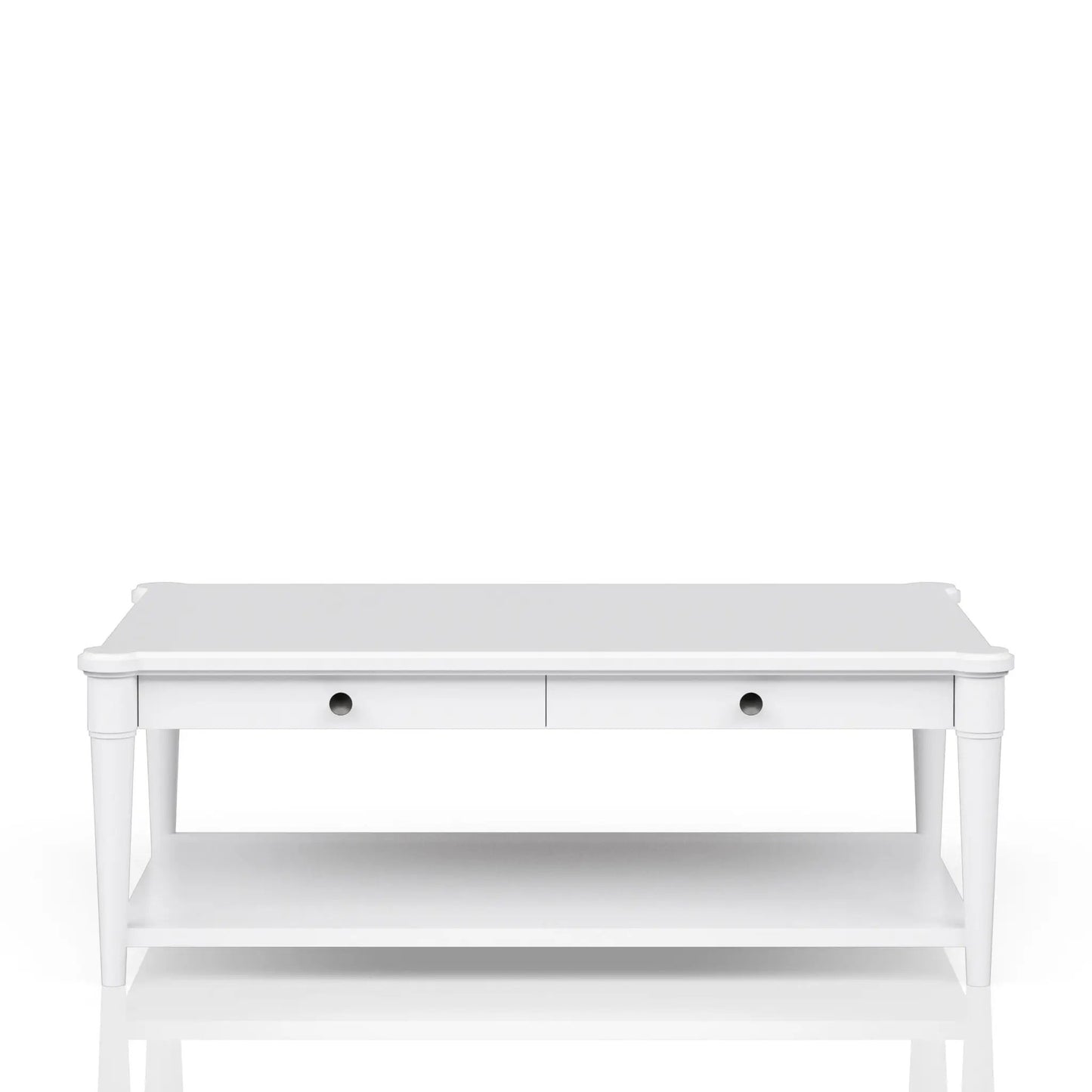 Cocktail Table with Two Drawers and Casters