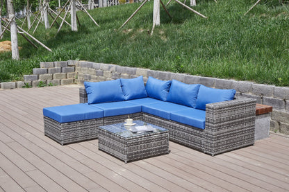 Stylish Outdoor Patio Sofa and Thick Cushion Set