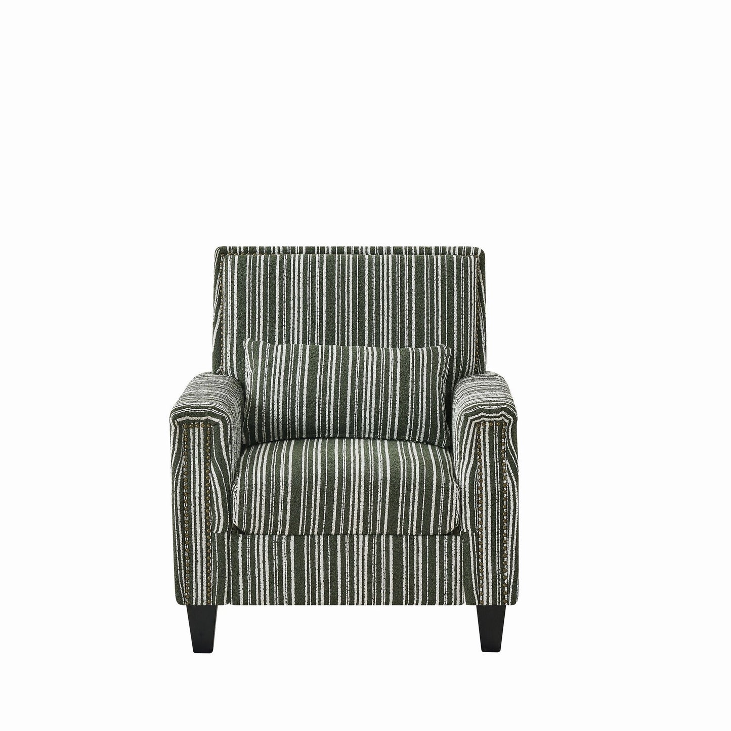 Comfy Upholstered Armchair And Wooden Frame