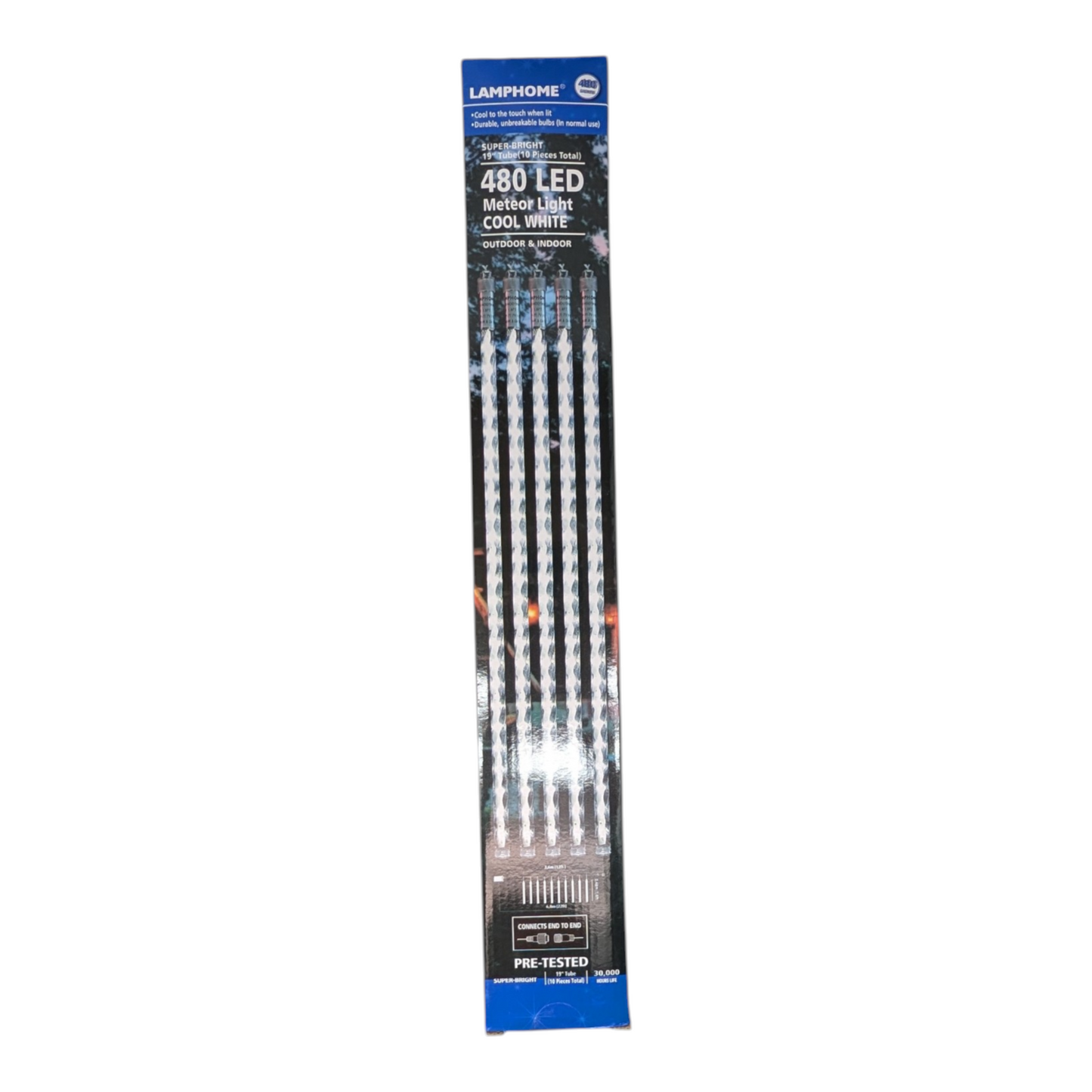 Meteor Lighting 480 LED 10 Piece Set Cool White Christmas lights by Country Christmas Loft on Tampa Home & Garden Store