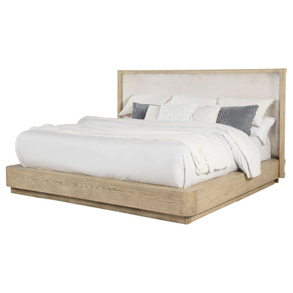 Kimpton Sleek Upholstered Wingback Platform Bed