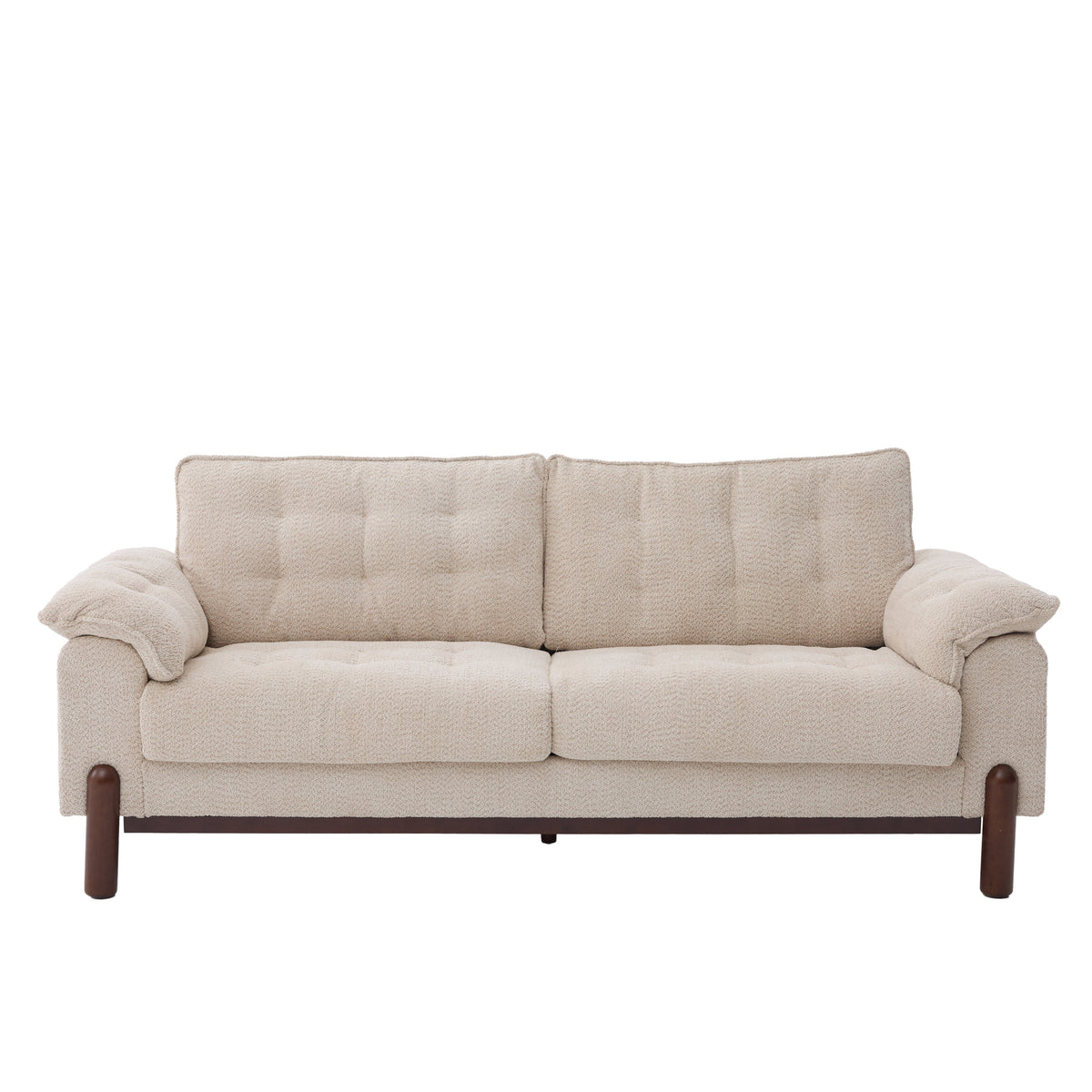 Modern Boucle Three Seater Upholstered Sofa