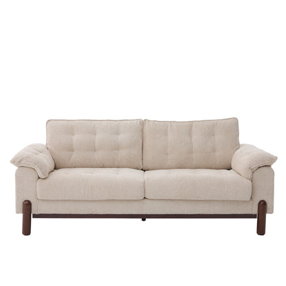 Modern Boucle Three Seater Upholstered Sofa