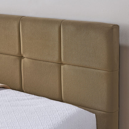 Elegant Upholstered Bed Frame And Armrests