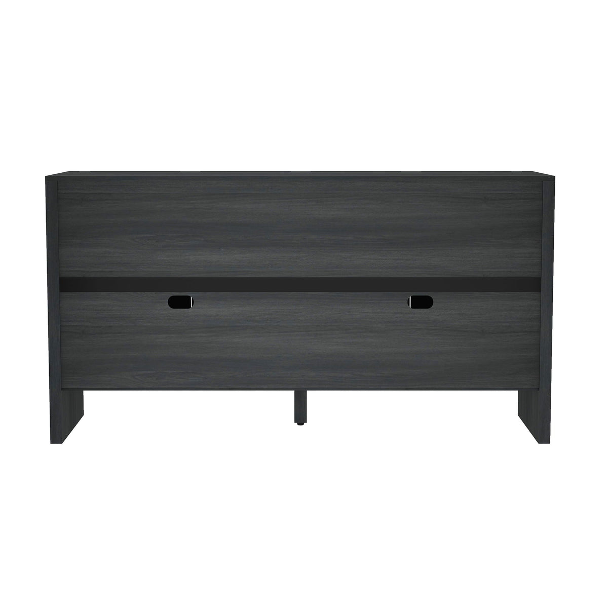 Linda Sideboard by HouseOfZazla in dark gray wood finish with drawers and oval cutout pulls on Tampa Home & Garden Store