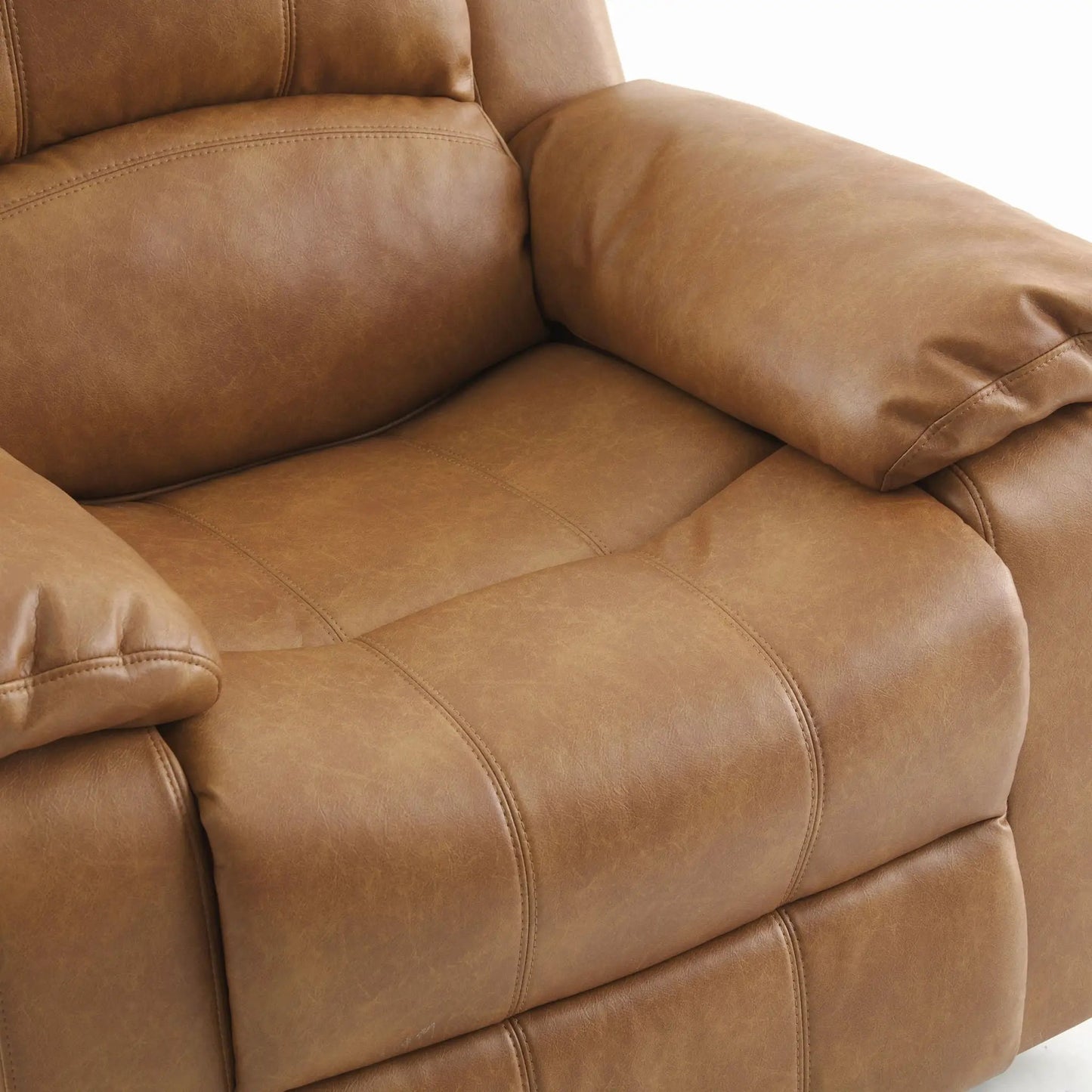 Charlotte glider recliner in tan brown leather by Unique Piece Furniture on Tampa Home & Garden Store
