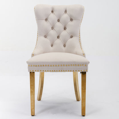 Nikki Modern Tufted Dining Chair Set of 2