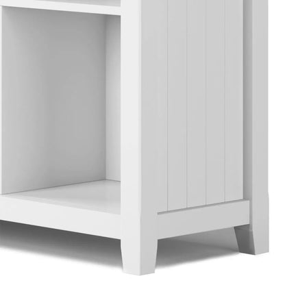 Acadian Handcrafted cube storage unit in white with open cubby on Tampa Home & Garden Store