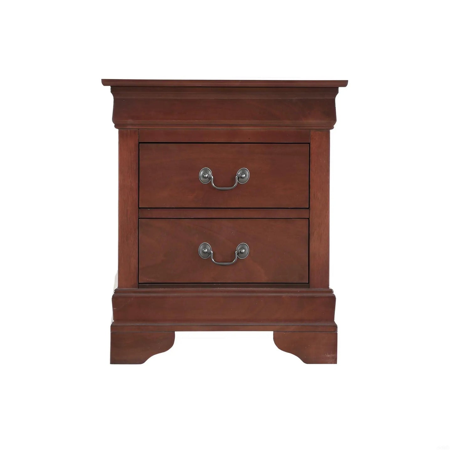 Traditional nightstand in mahogany wood with metal handles by Unique Piece Furniture on Tampa Home & Garden Store