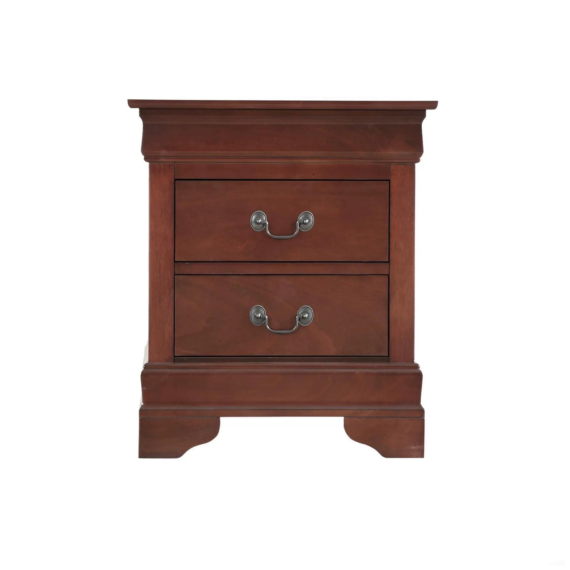 Traditional nightstand in mahogany wood with metal handles by Unique Piece Furniture on Tampa Home & Garden Store