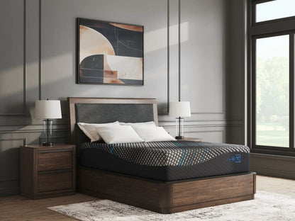 Millennium 2.0 Foam 14in Mattress on wooden platform bed with headboard by Unique Piece Furniture on Tampa Home & Garden Store