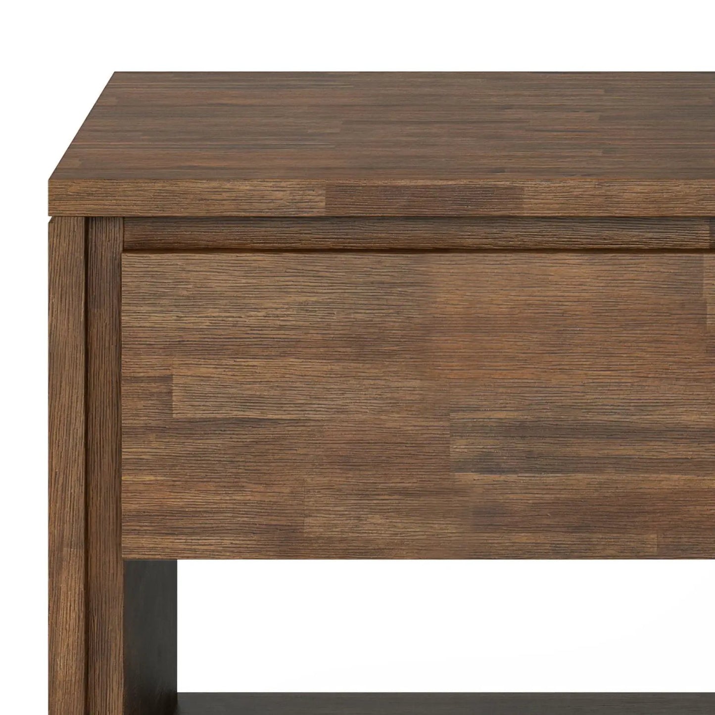 Lowry Handcrafted End Table with Acacia Drawer