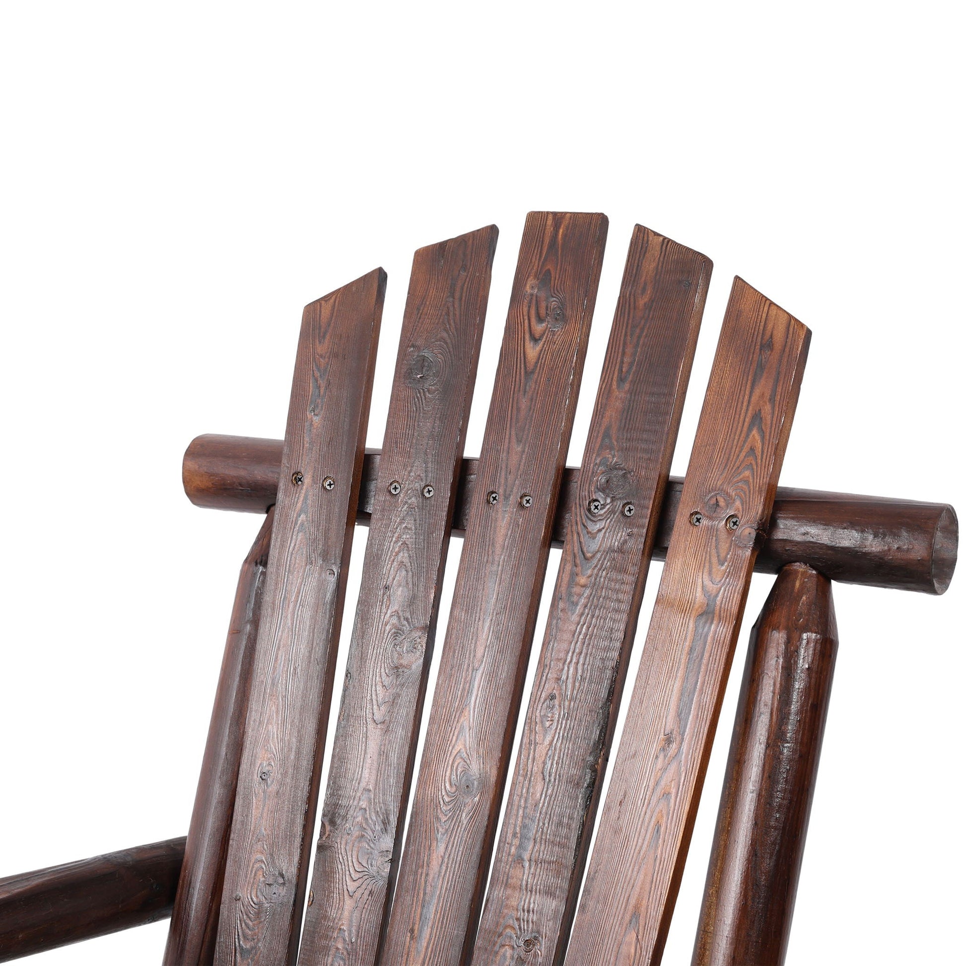 Durable fir wood porch rocker with stained back slats HouseOfZazla rocking chair on Tampa Home & Garden Store