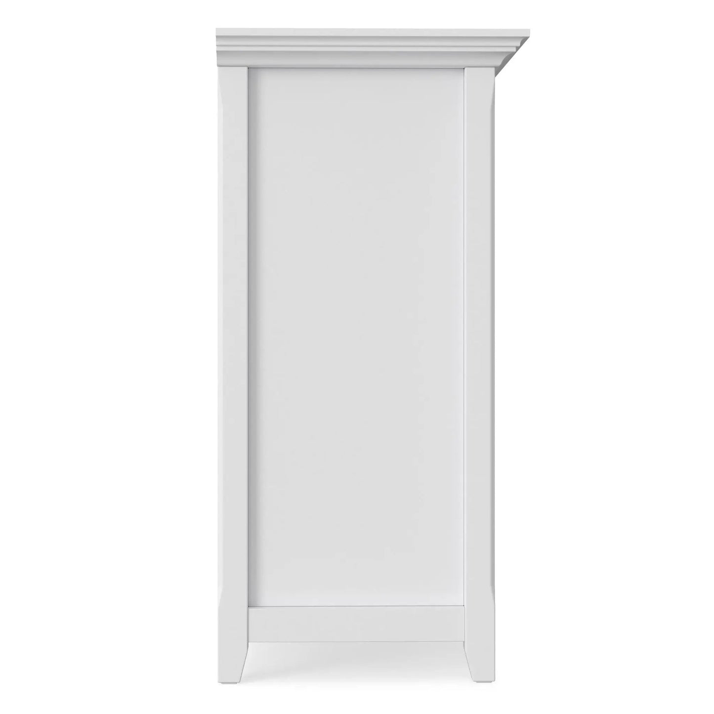 Amherst cube storage bookcase white finish with crown molding details on Tampa Home & Garden Store