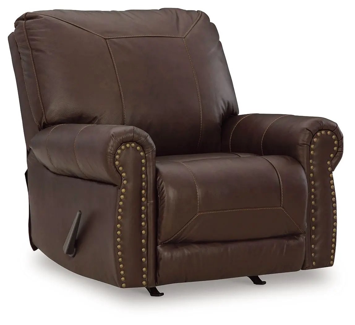 Colleton Rocker Recliner in Dark Brown Finish