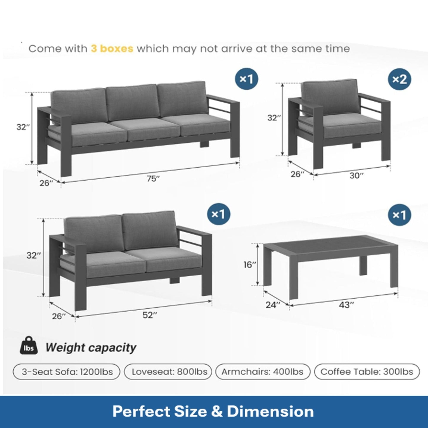 Heavy Duty Patio Set And The Thick Soft Cushions