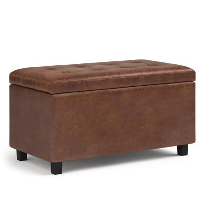 Cosmopolitan Upholstered Storage Ottoman Bench