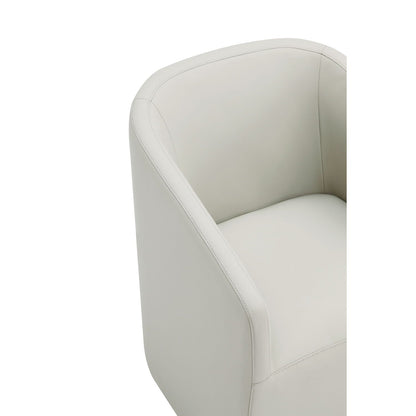 Anna and Modern Round Vegan Dining Armchair