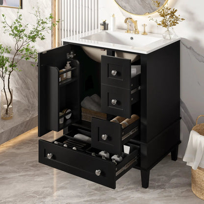 Bathroom Vanity With Basin and Soft Close Drawers
