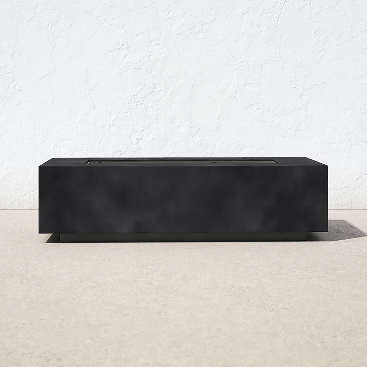 Sleek Concrete Propane Outdoor Fire Pit Table